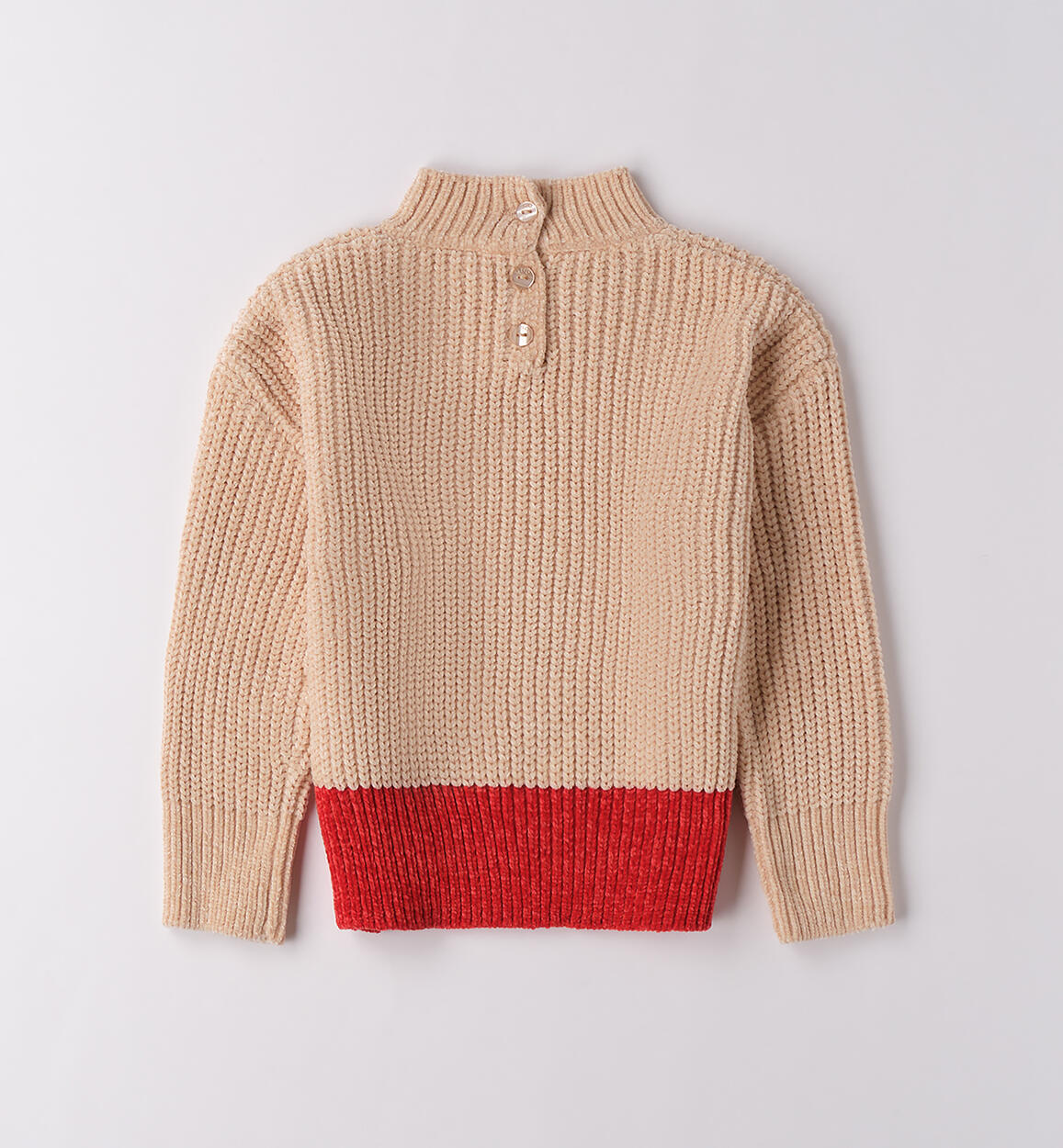 Maglione collo alto bambina BEIGE-0924 - 1084F28800