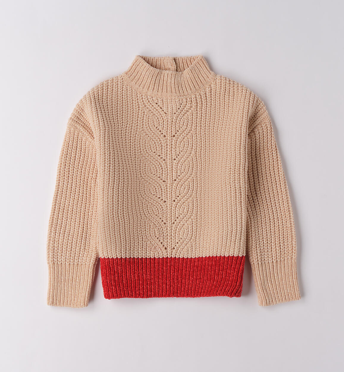 Maglione collo alto bambina BEIGE-0924 - 1084F28800