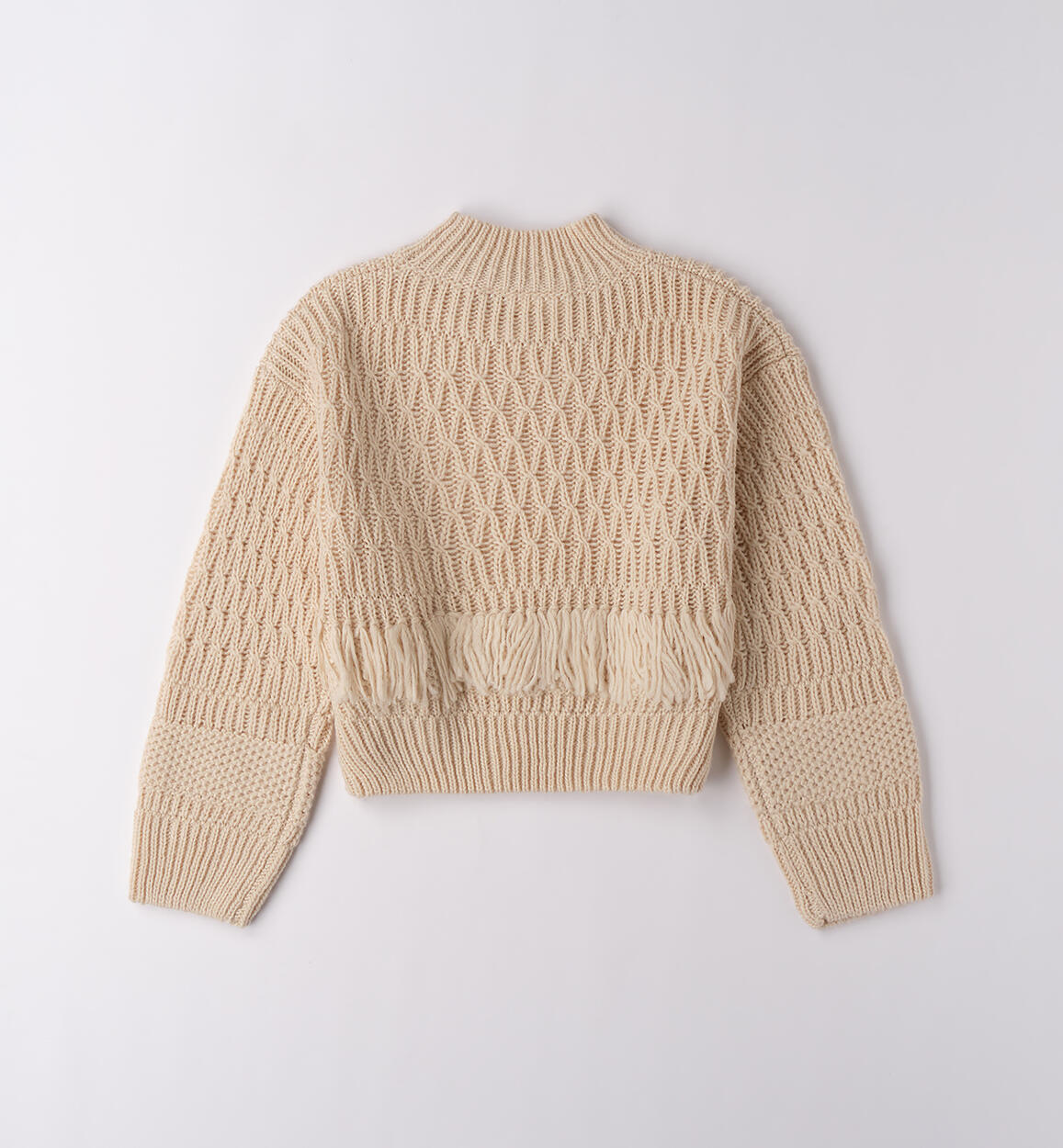 Maglione collo alto ragazza ECRU'-0154 - 2140F50700