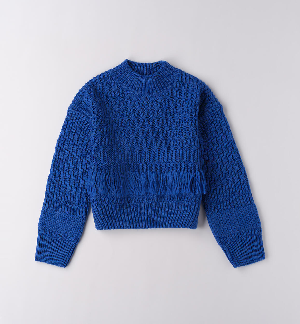 Maglione collo alto ragazza BLU Sarabanda