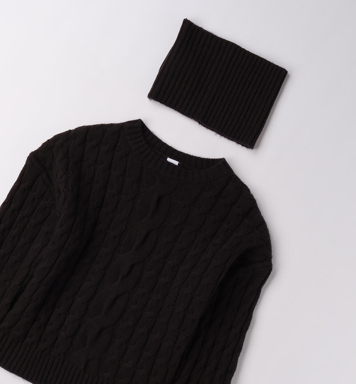 Girls' turtleneck jumper NERO-0658 - 2144F89100