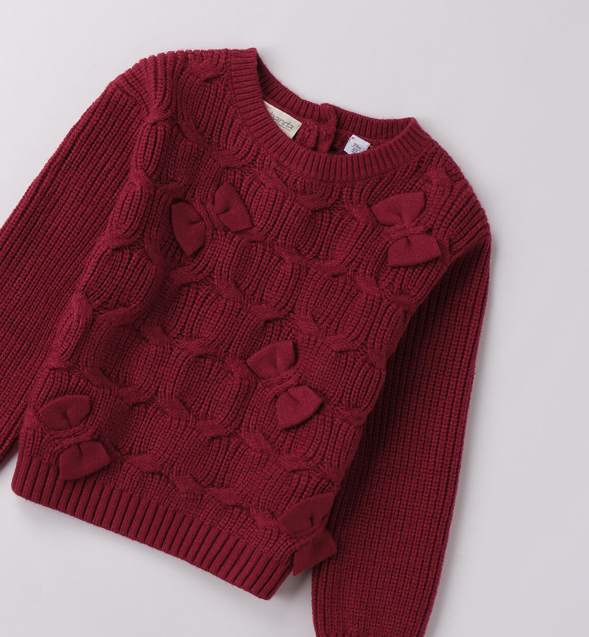 Maglione da bambina  SANGRIA SCURO-2655 - 1080F33300