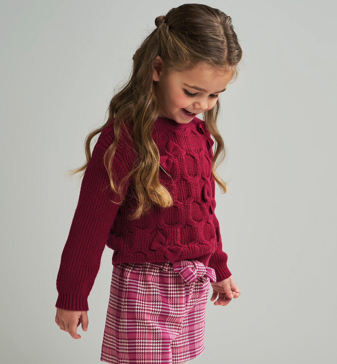 Maglione da bambina  ROSSO Sarabanda