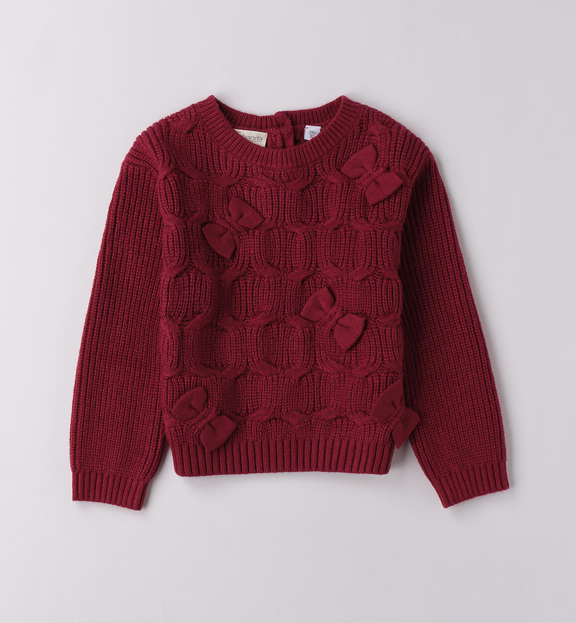 Maglione da bambina  SANGRIA SCURO-2655 - 1080F33300