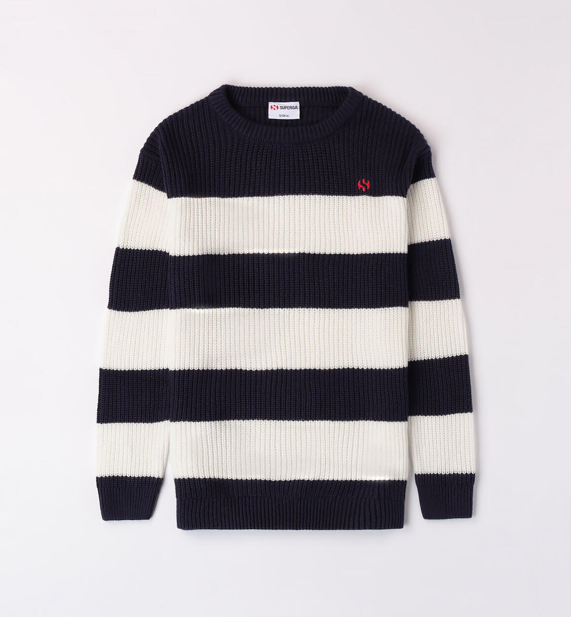 Superga color-block crewneck sweater WHITE SUPERGA