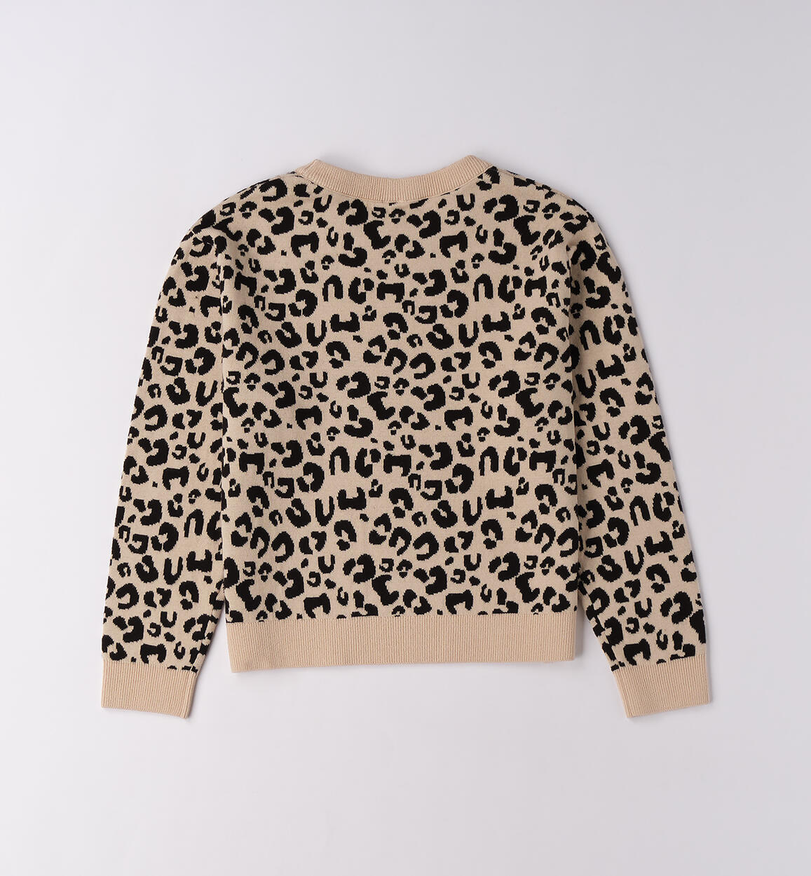Maglione leopardato ragazza BEIGE-0924 - 2144F89400
