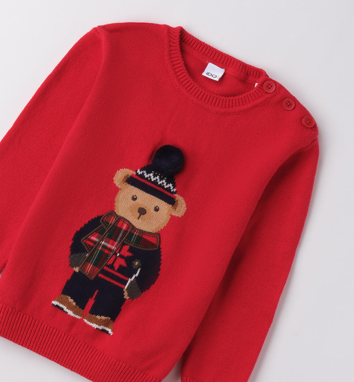 Maglione natalizio bambino ROSSO-2253 - 1064F22100