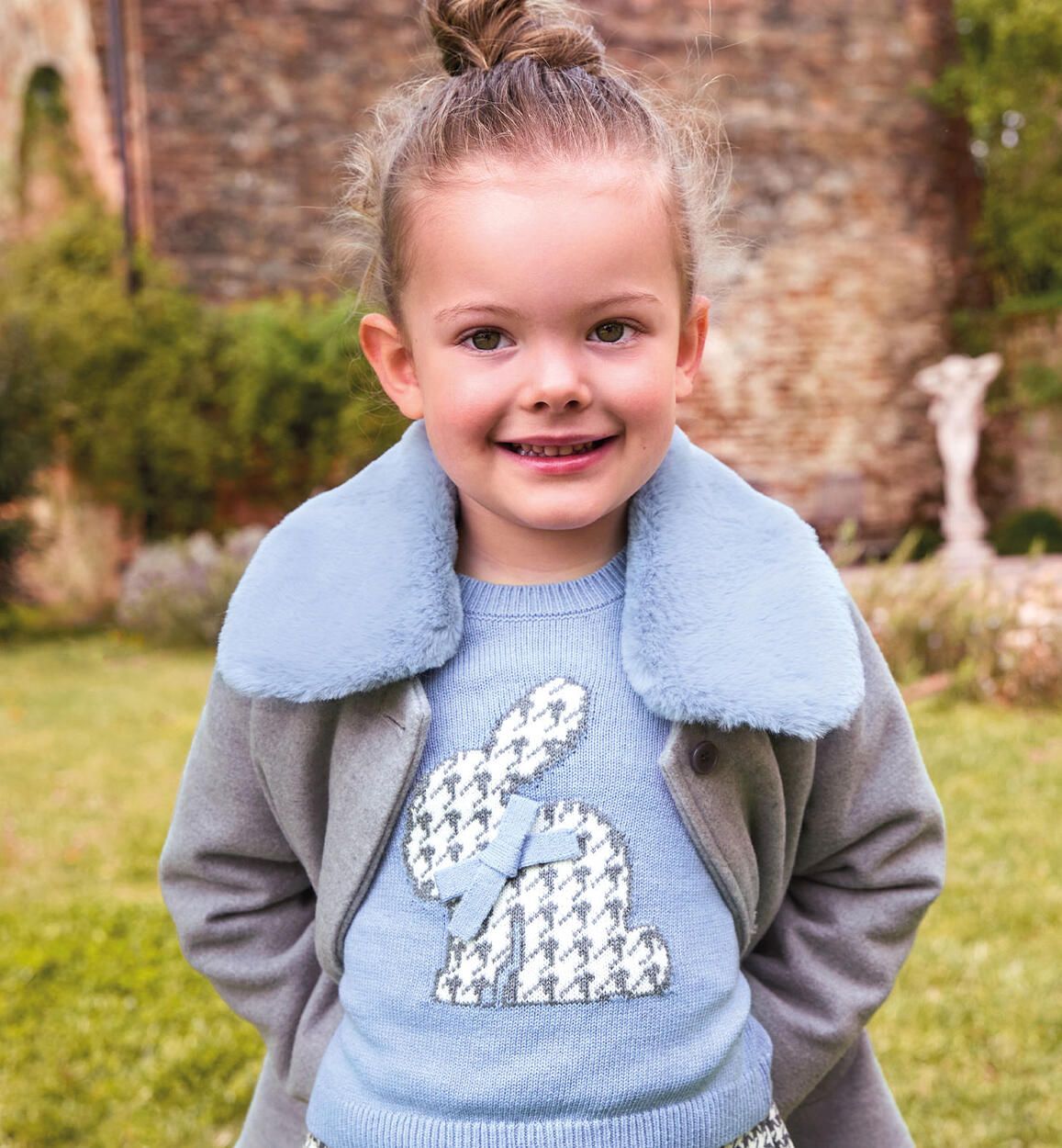 Maglione per bambina AZZURRO Sarabanda