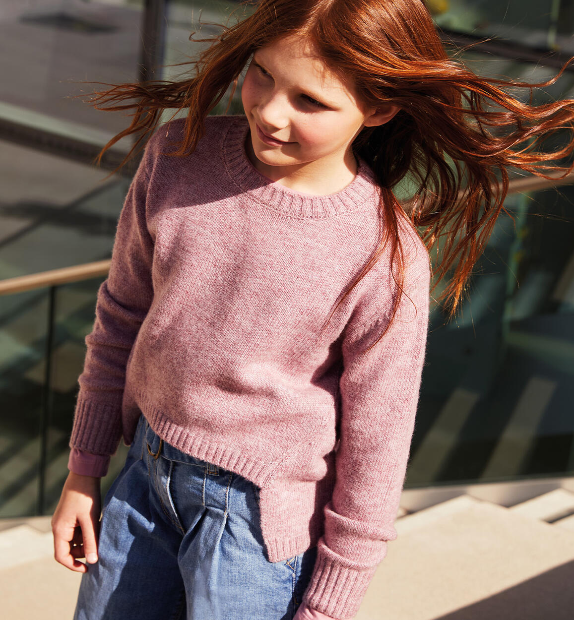 Maglione per ragazza  ROSA iDO