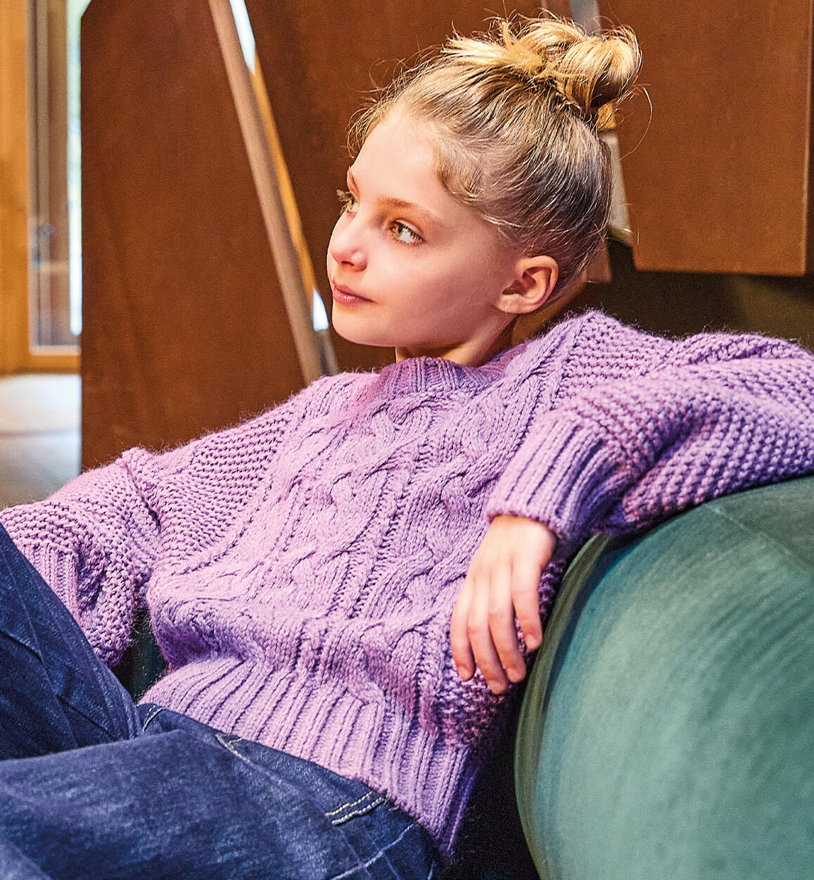 Maglione ragazza violet VIOLA Sarabanda