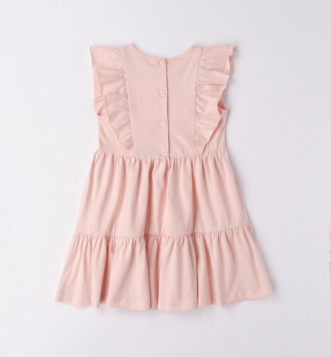 iDO soft tiered dress for girls from 9 months to 8 years ROSA CHIARO-2617 - 1454673300