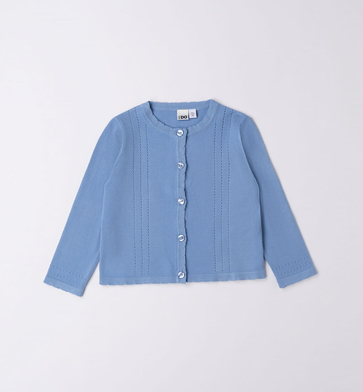 Morbido cardigan bambina BLU iDO