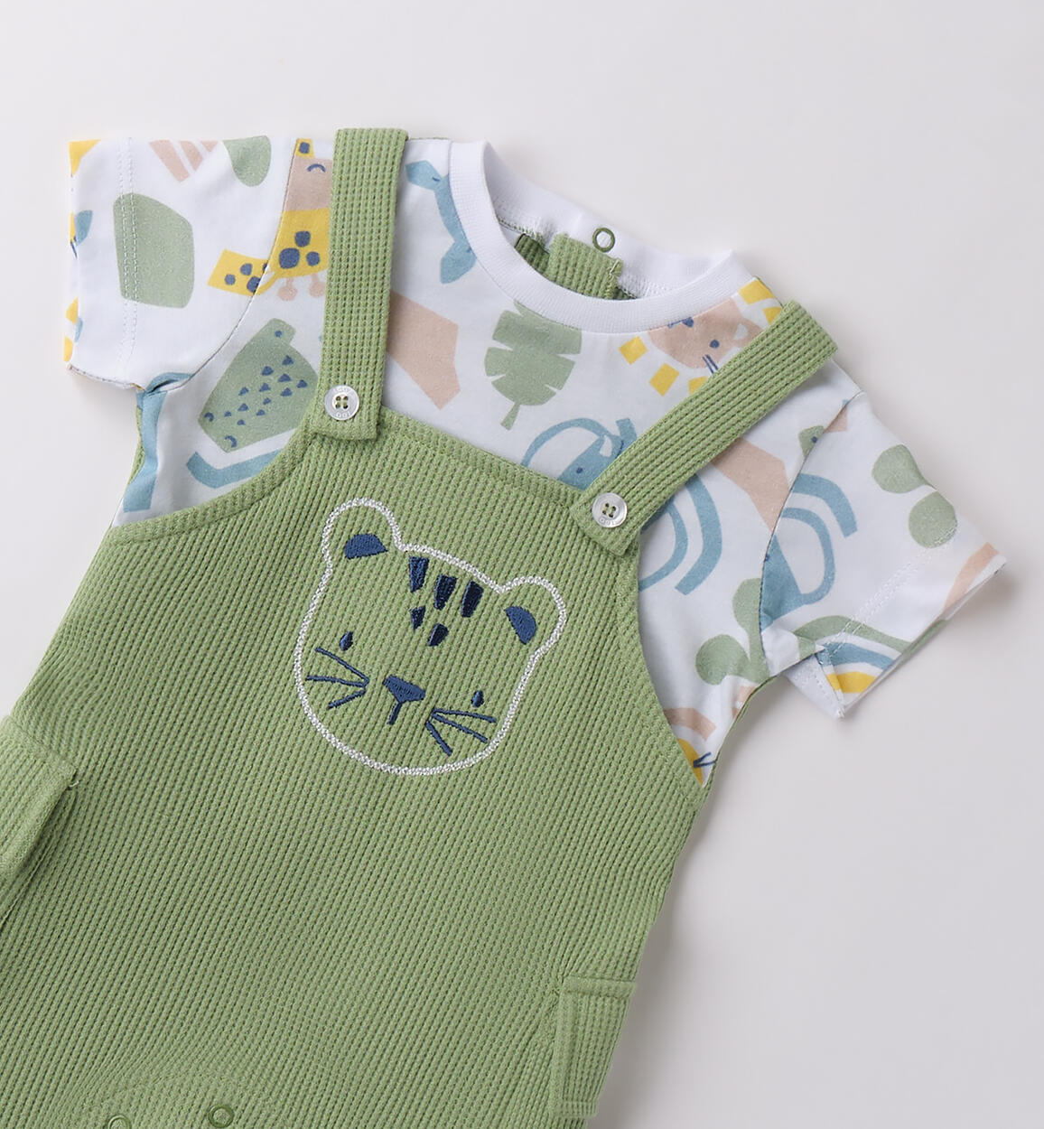 Pagliaccetto estivo bimbo VERDE OLIVA-4911 - 0294B16100