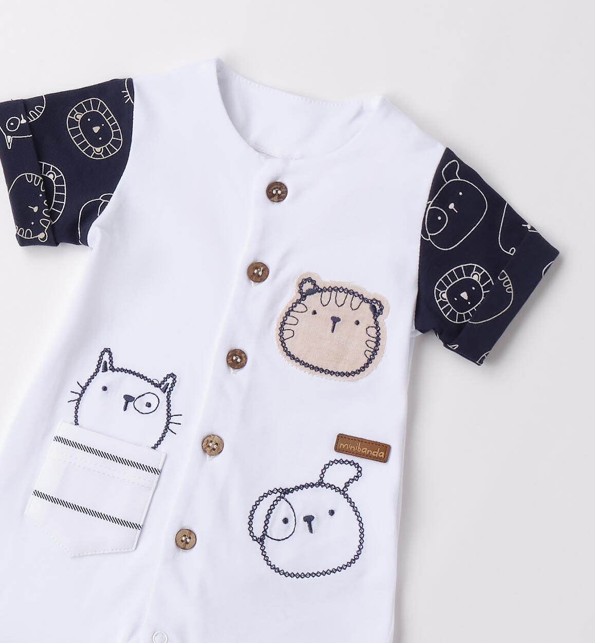 Pagliaccetto Minibanda neonato BIANCO-0113 - 0293B68600