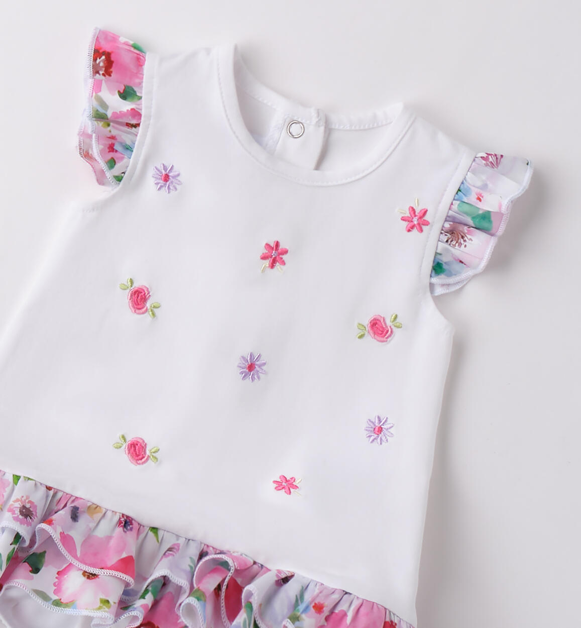 Pagliaccetto neonata Minibanda BIANCO-0113 - 0713B78500