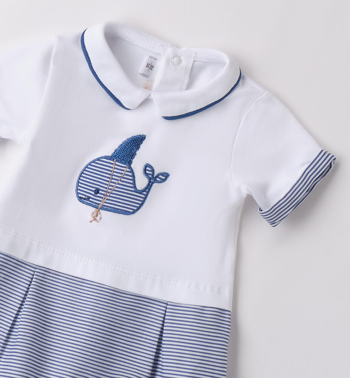 Pagliaccetto neonato estivo BIANCO-0113 - 0293B68800