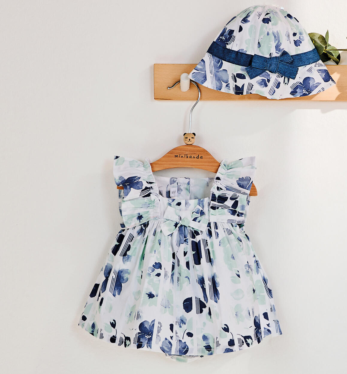 Pagliaccetto per neonata Minibanda BIANCO Minibanda