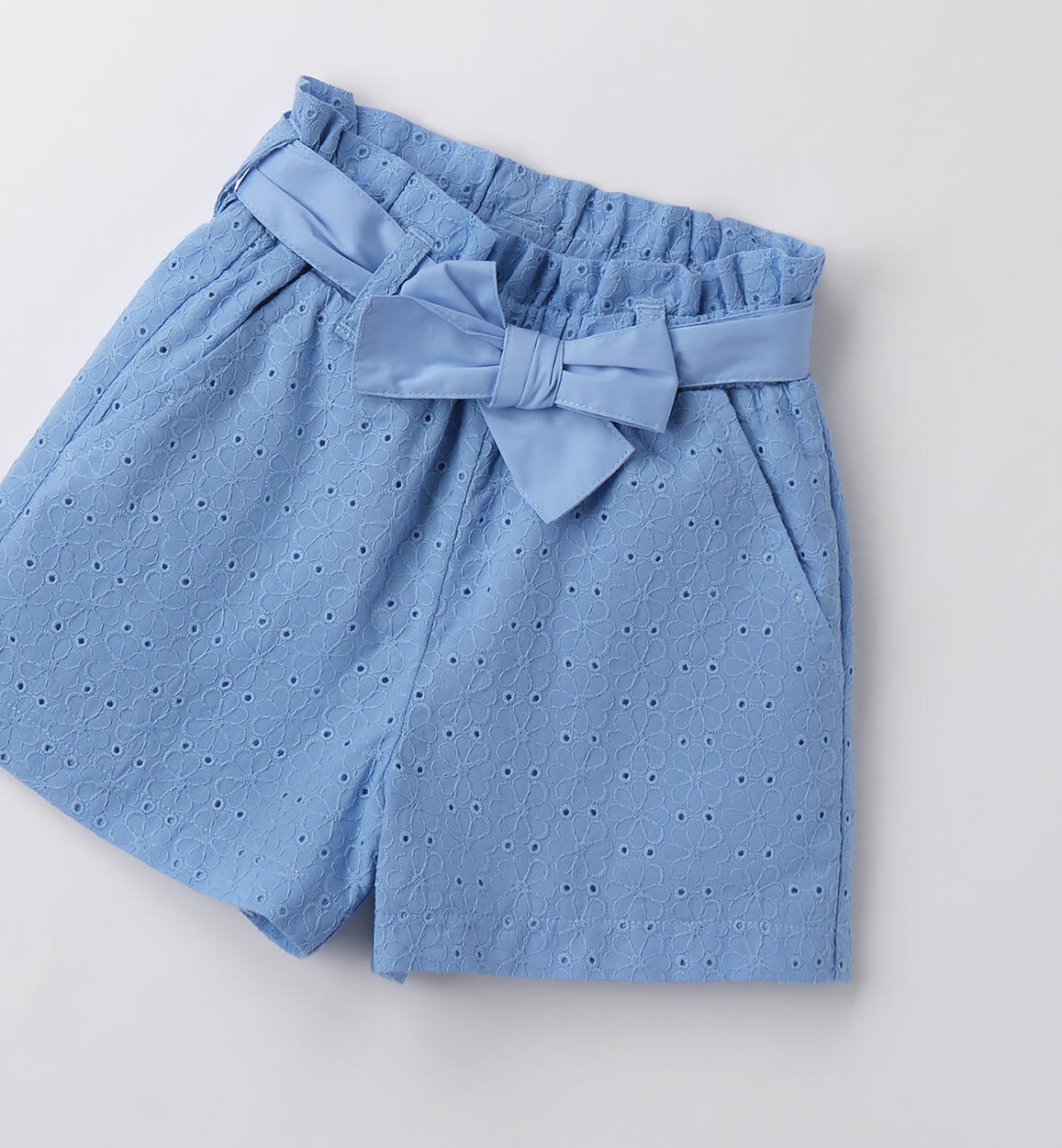 Pantaloncini da bambina AZZURRO-3635 - 1590B32600
