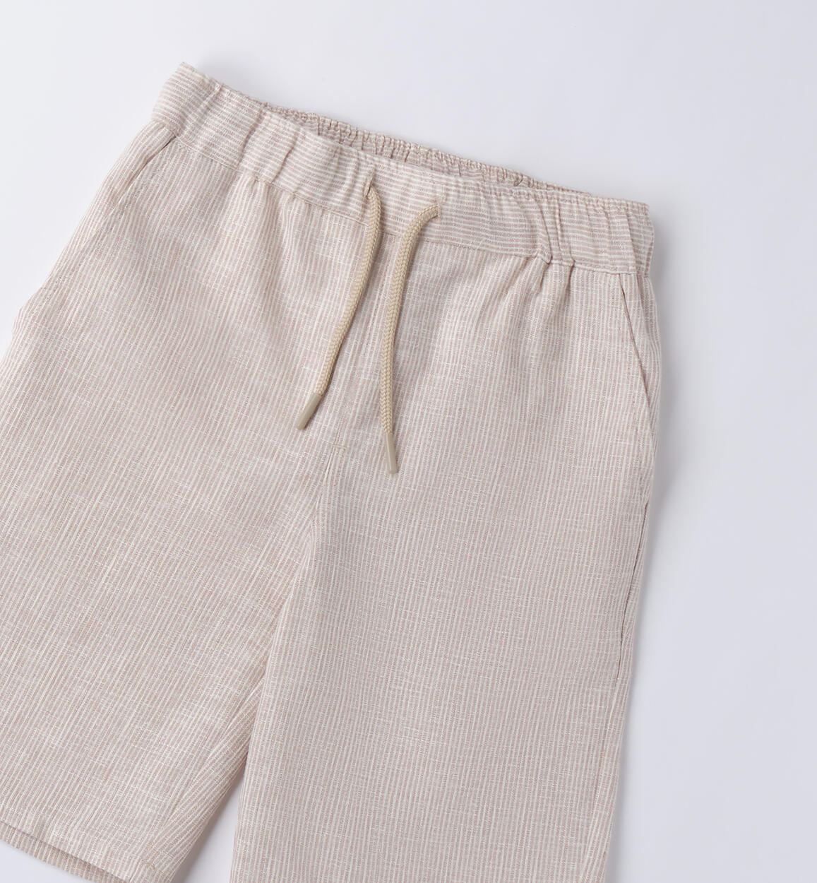 Pantalone corto a righe BEIGE-0436 - 2534B66300