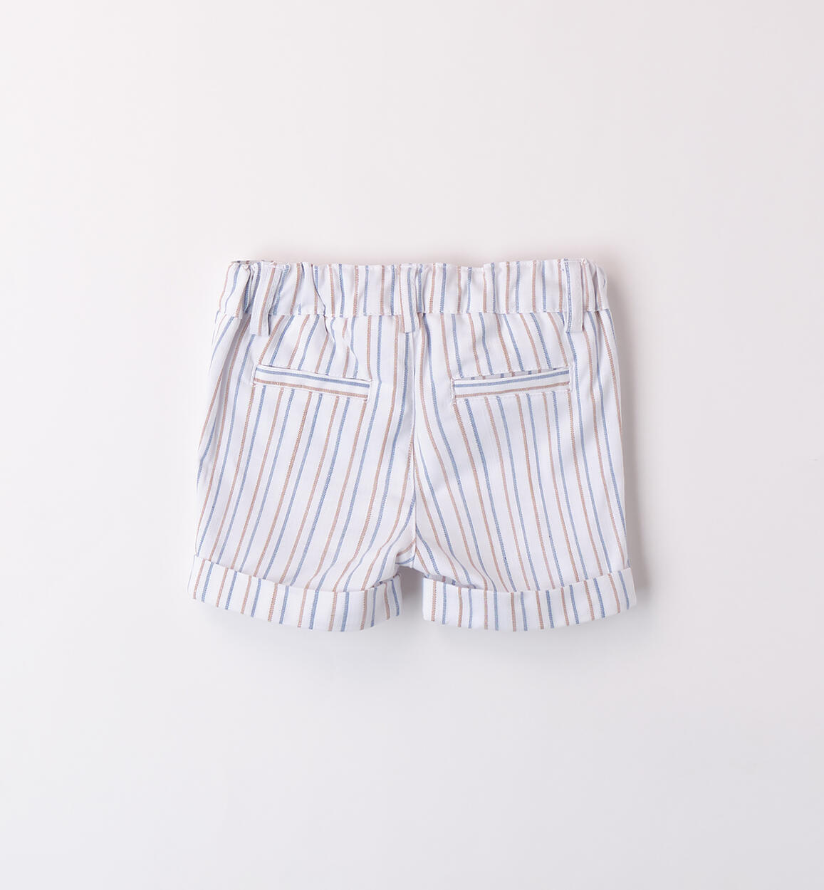 Pantalone corto a righe bimbo BIANCO-0113 - 0233B62000