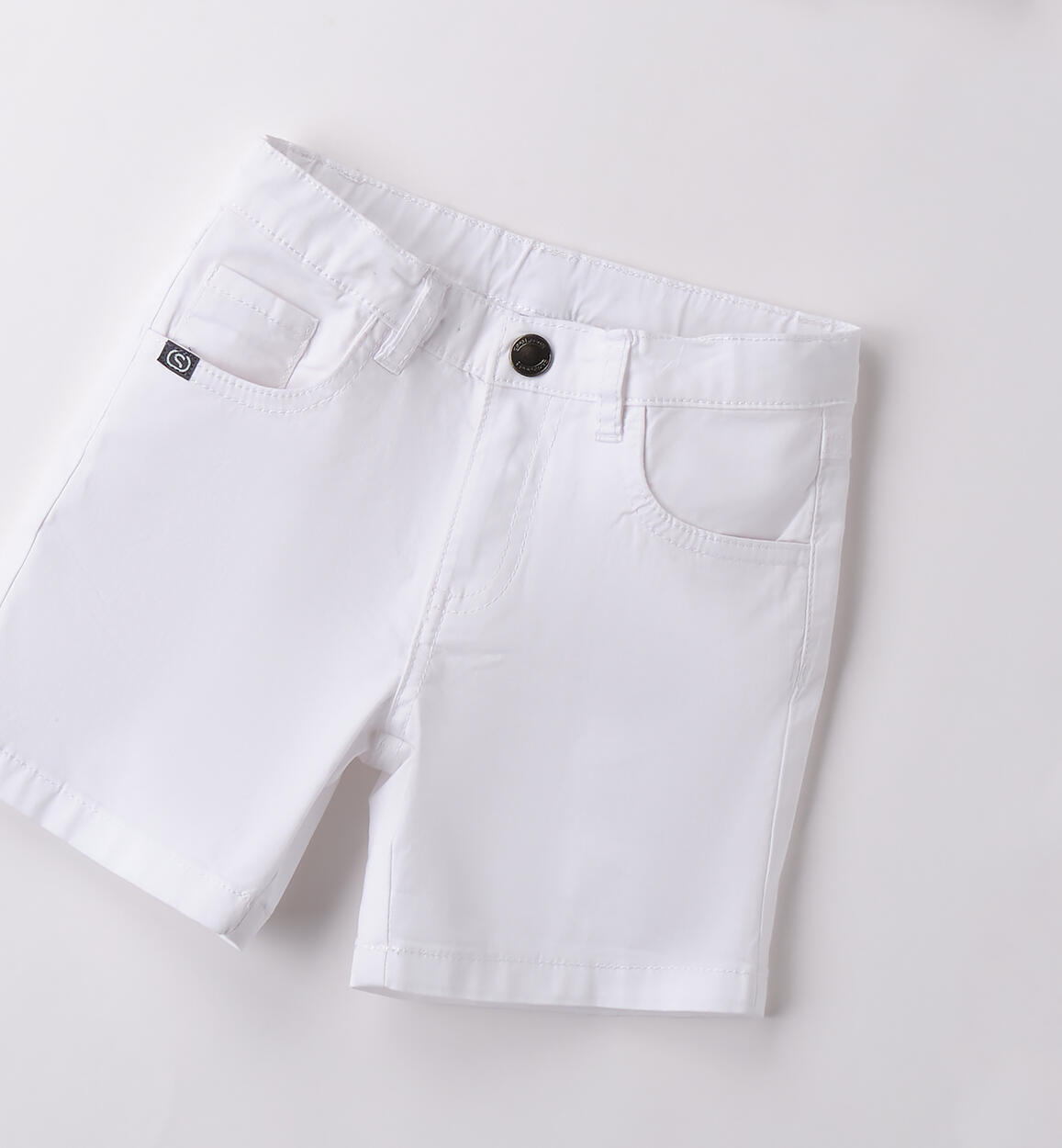 Pantalone corto bambino BIANCO-0113 - 1230B12200