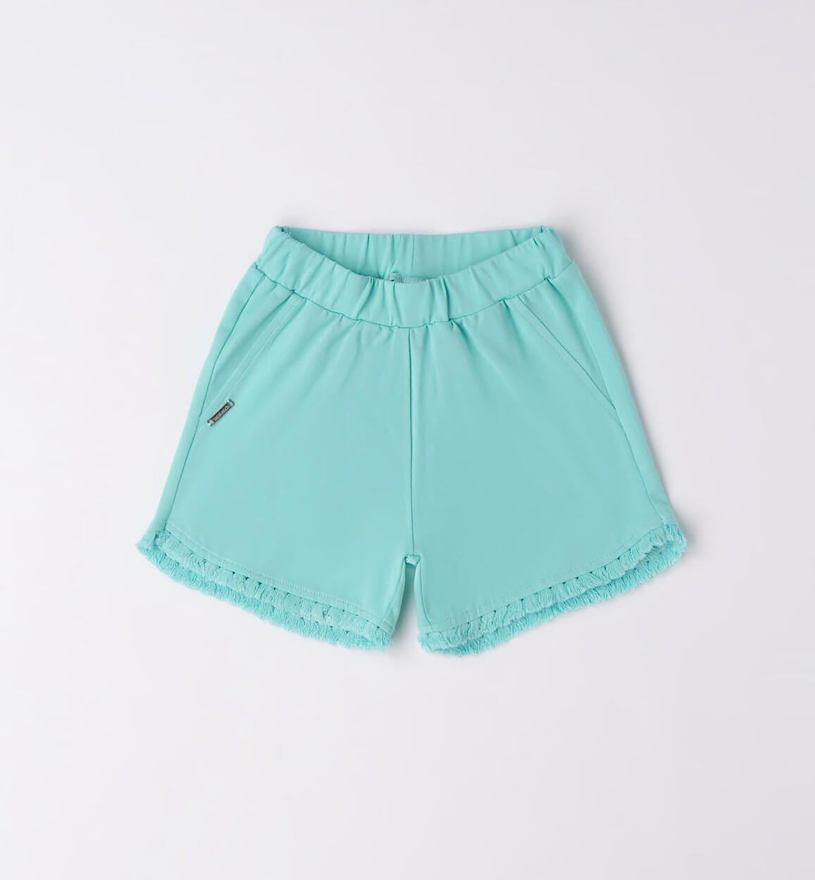 Pantalone corto cotone bambina VERDE Sarabanda