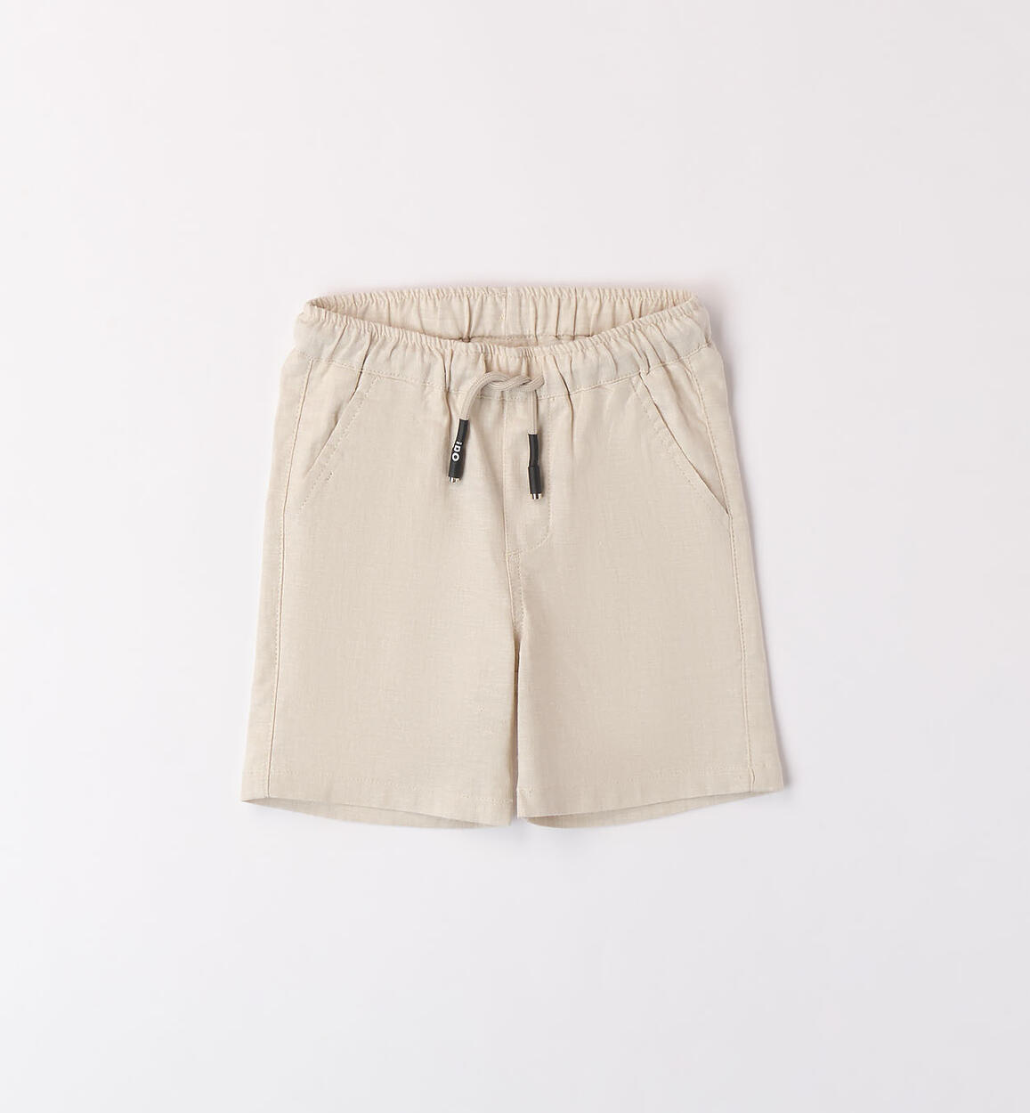 Boys' trousers in a linen blend BEIGE iDO