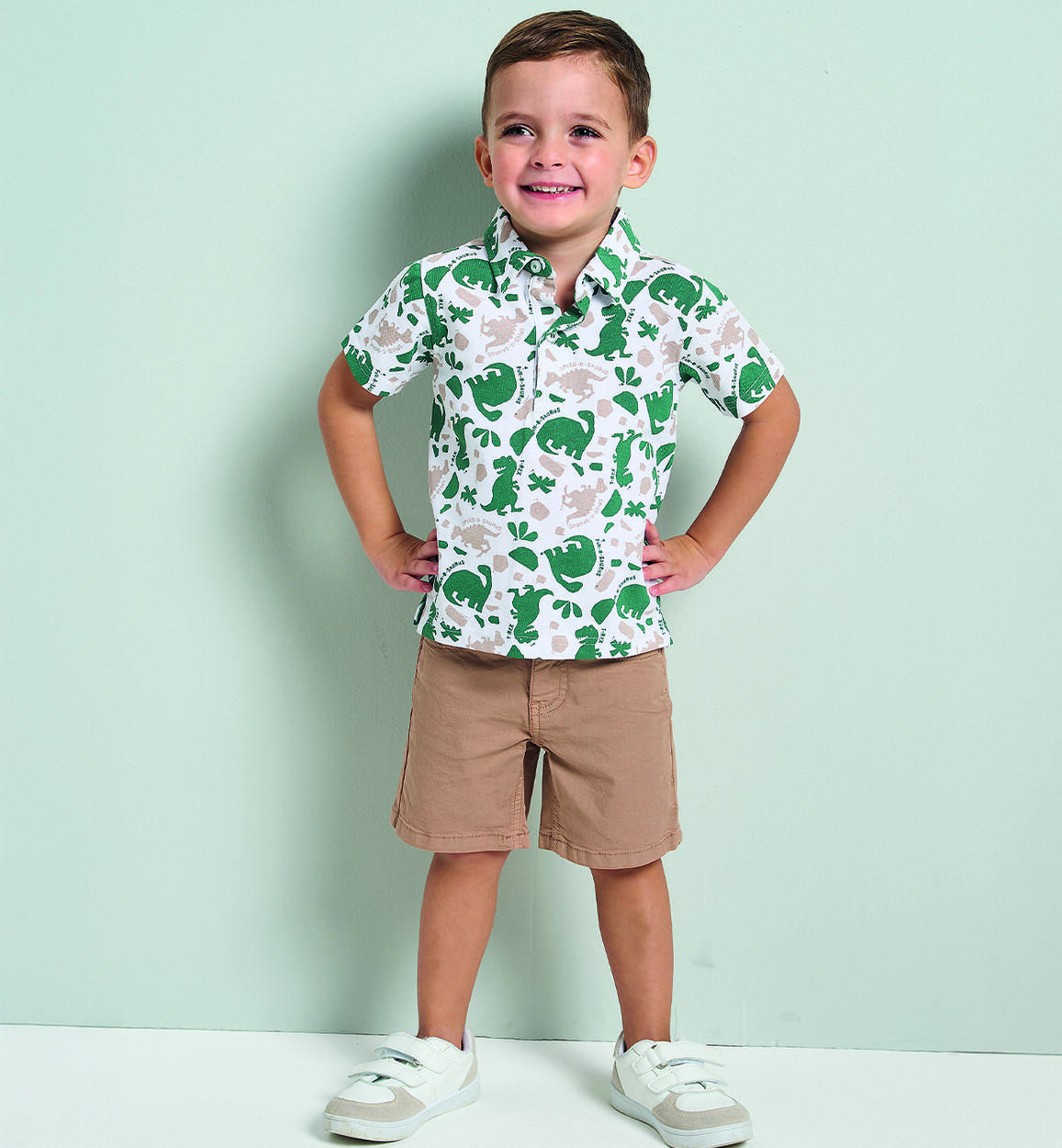 Pantalone da bambino corto MARRONE iDO