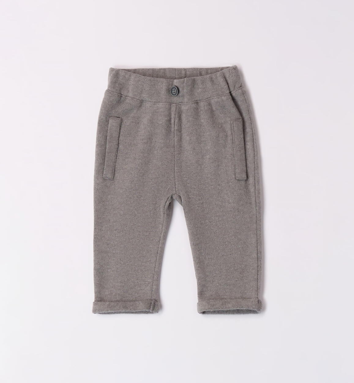 iDO jersey fleece trousers for boys from 1 to 24 months GREY iDO
