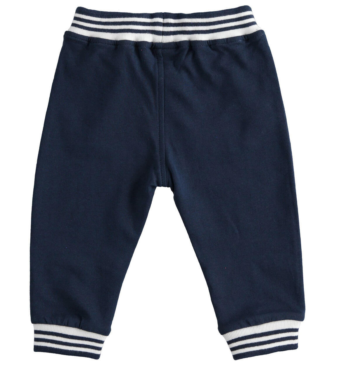 Pantalone neonato in felpa con elastico rigato NAVY-3854 - 0224409500