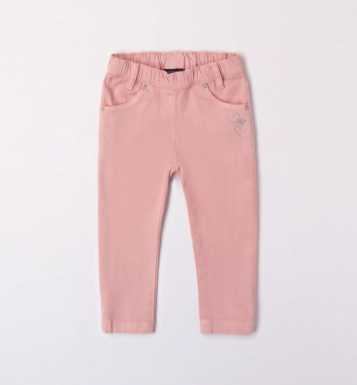 Pantalone per bambina con cuori ROSA Sarabanda