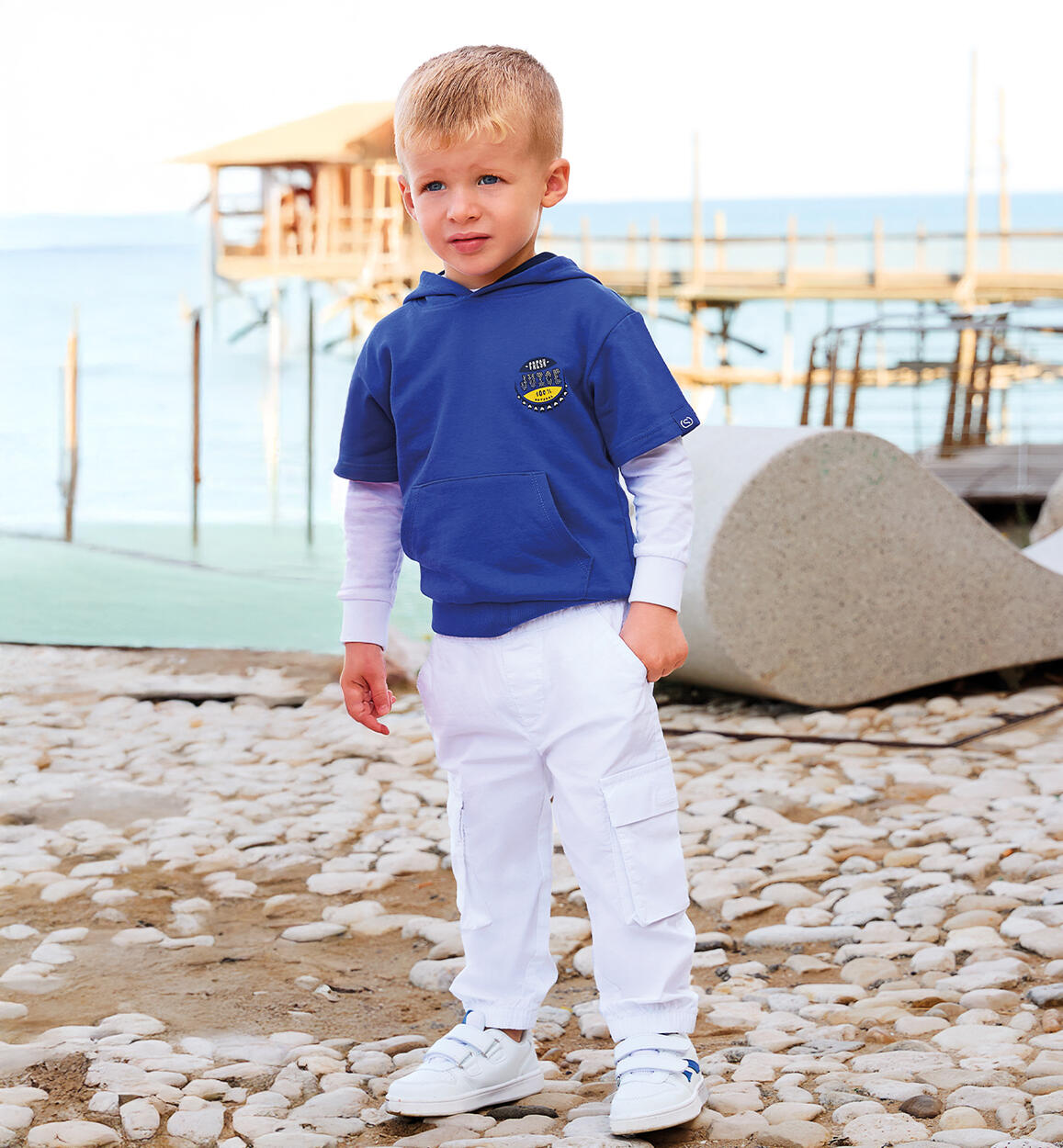 Pantalone per bambino BIANCO Sarabanda