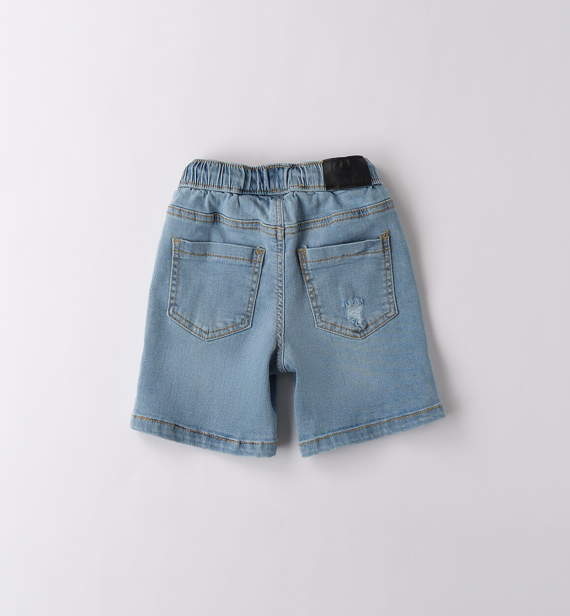 Pantalone per bambino corto BLU CHIARO LAVATO-7310 - 1230B15300