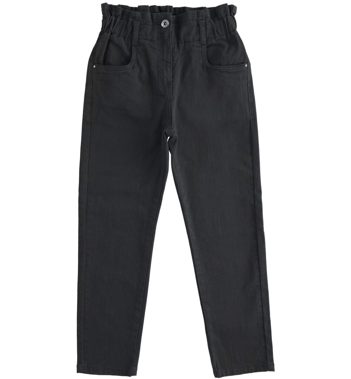 Stretch twill girl trousers  from 8 to 16 years by iDO BLACK iDO