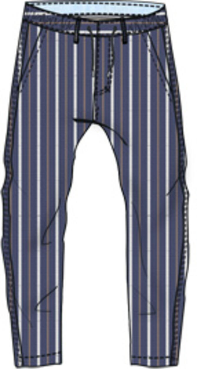 Pantalone ragazzo a righe NAVY-3854 - 2520869100