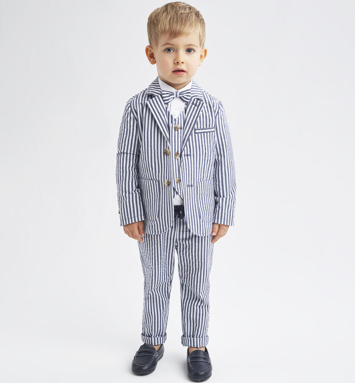 Pantalone rigato per bambino BLU iDO