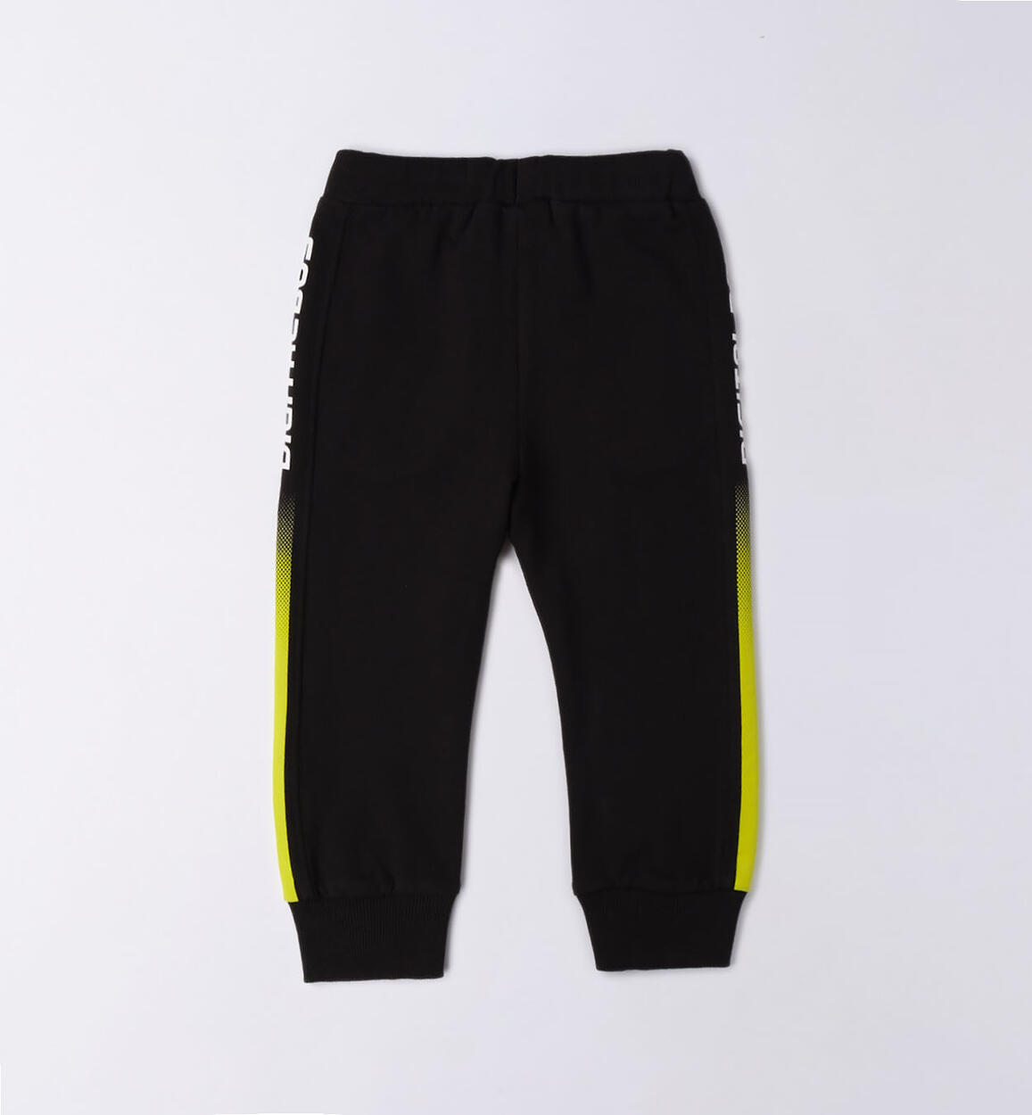 Pantalone tuta bambino bande colorate NERO-0658 - 1224624300
