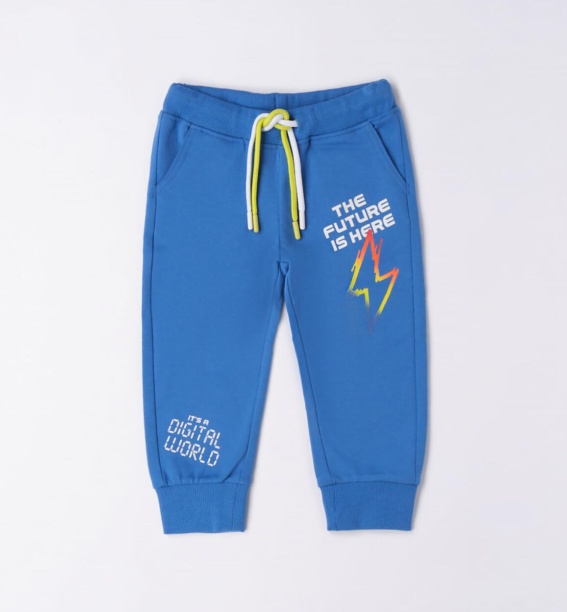 Pantalone tuta bambino colorate stampe BLU iDO