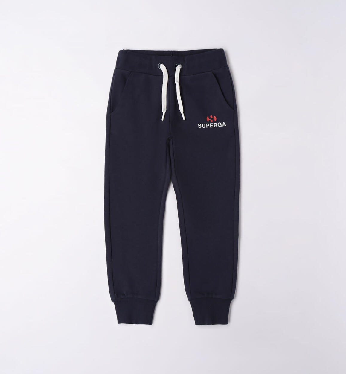 Pantalone tuta unisex 100% cotone BIANCO SUPERGA