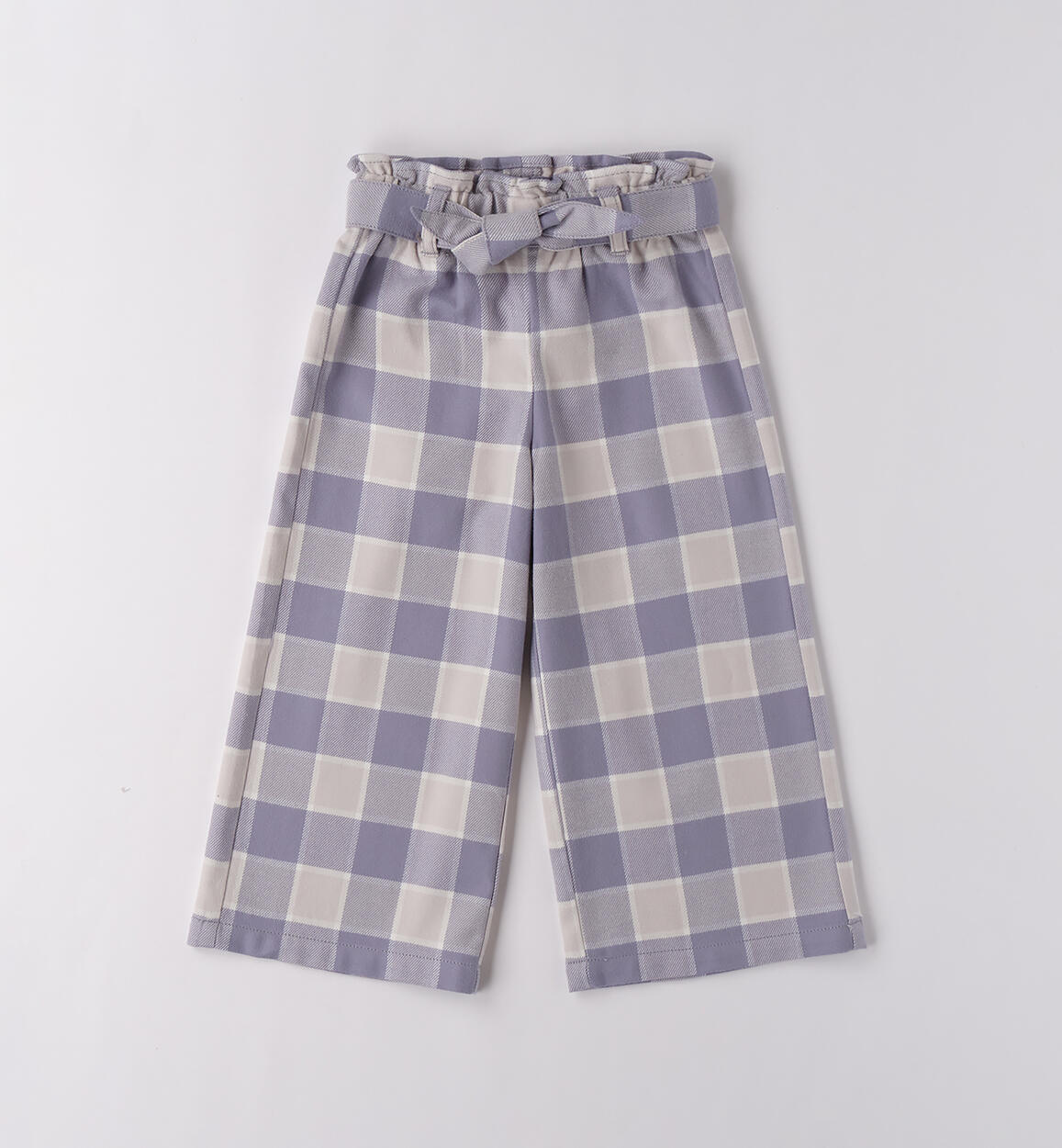 Pantaloni a quadri bambina GRIGIO iDO