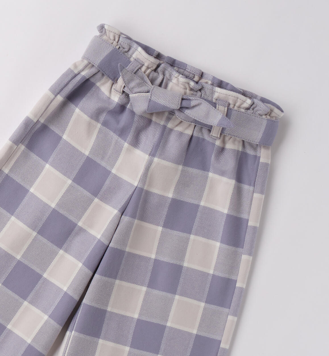 Pantaloni a quadri bambina GRIGIO-3518 - 1584F32400