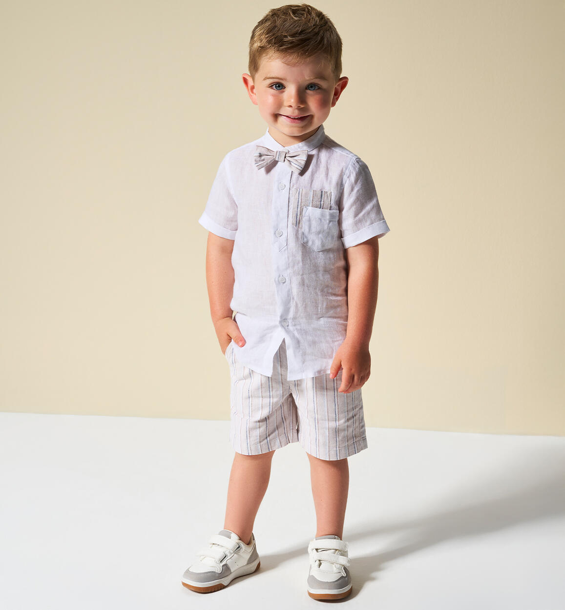Pantaloni a righe bambino BEIGE Sarabanda