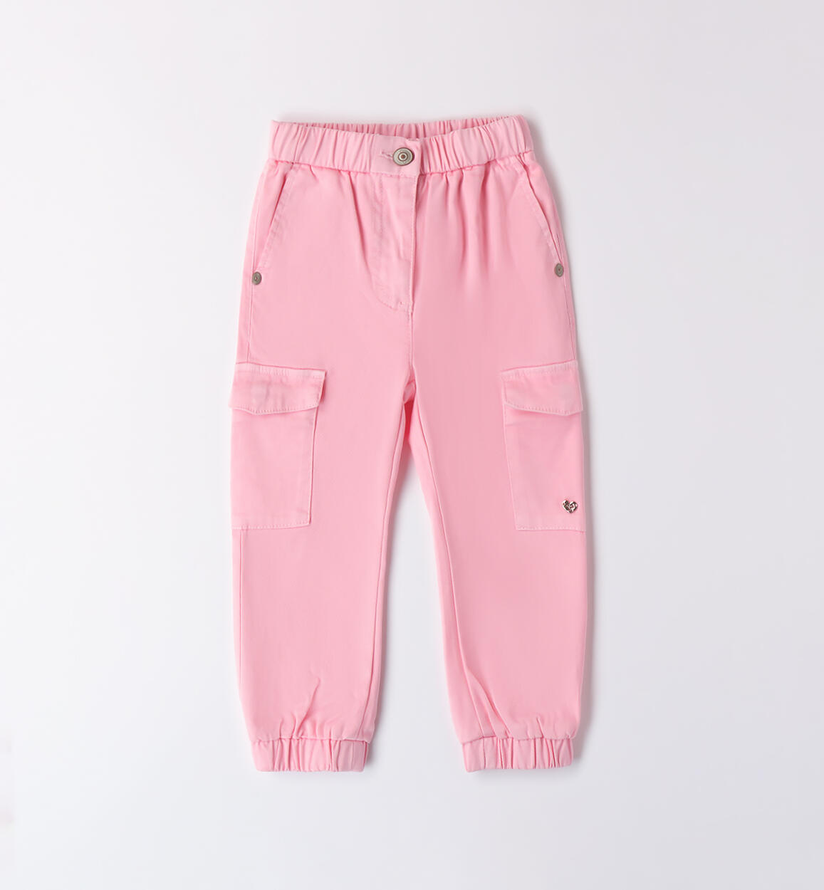 Pantaloni bambina elasticizzati ROSA  -2735 - 1580A32300