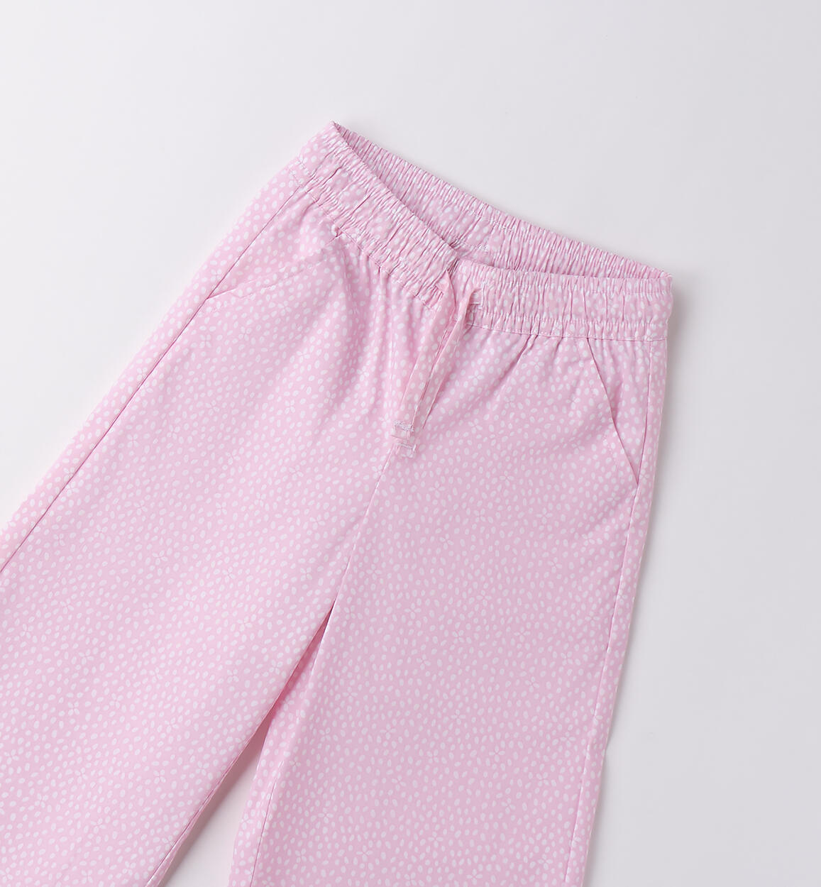 Pantaloni bambina iDO ROSA-BIANCO-6BLB - 1584B41100