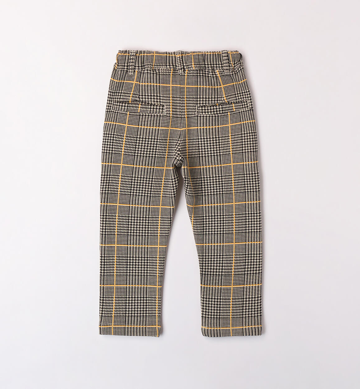 Pantaloni bambino 100% cotone ECRU'-NERO-6AVB - 1220A04500