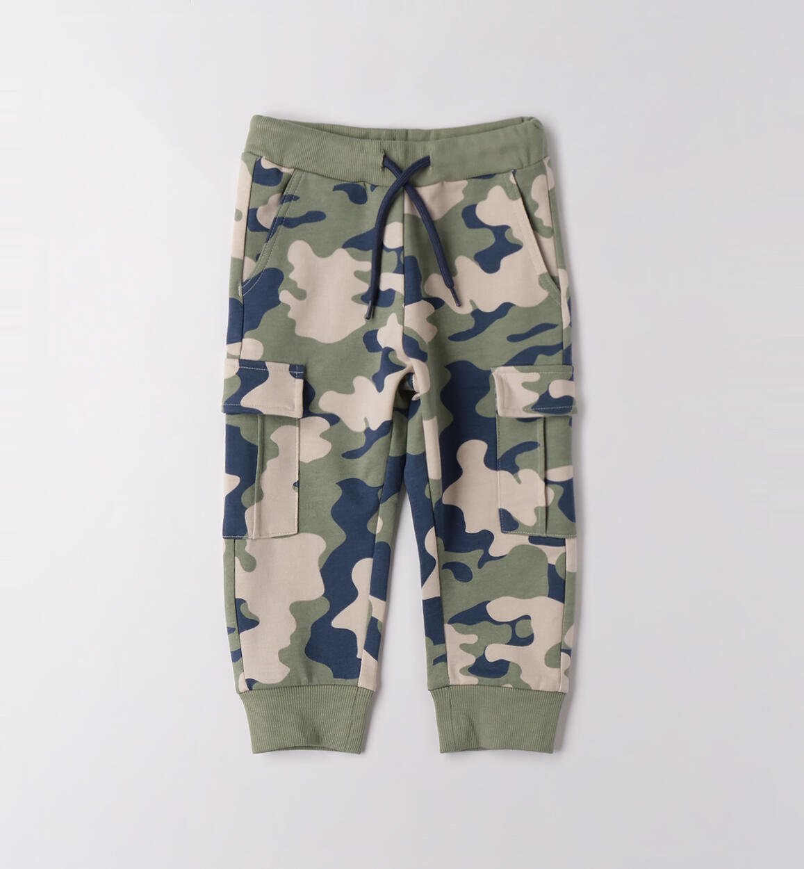 Pantaloni bambino 100% cotone VERDE Sarabanda