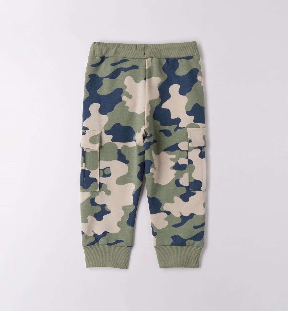 Pantaloni bambino 100% cotone PANNA-VERDE-6BSX - 1220F04100