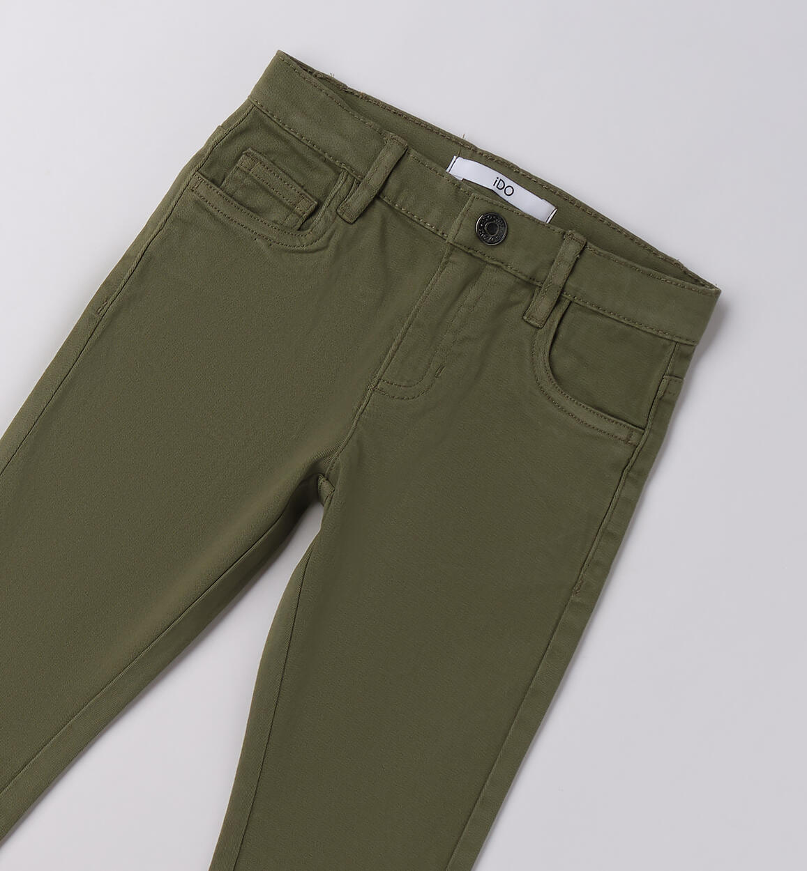 Pantaloni bambino con risvoltini VERDE SALVIA-4951 - 1224F67700