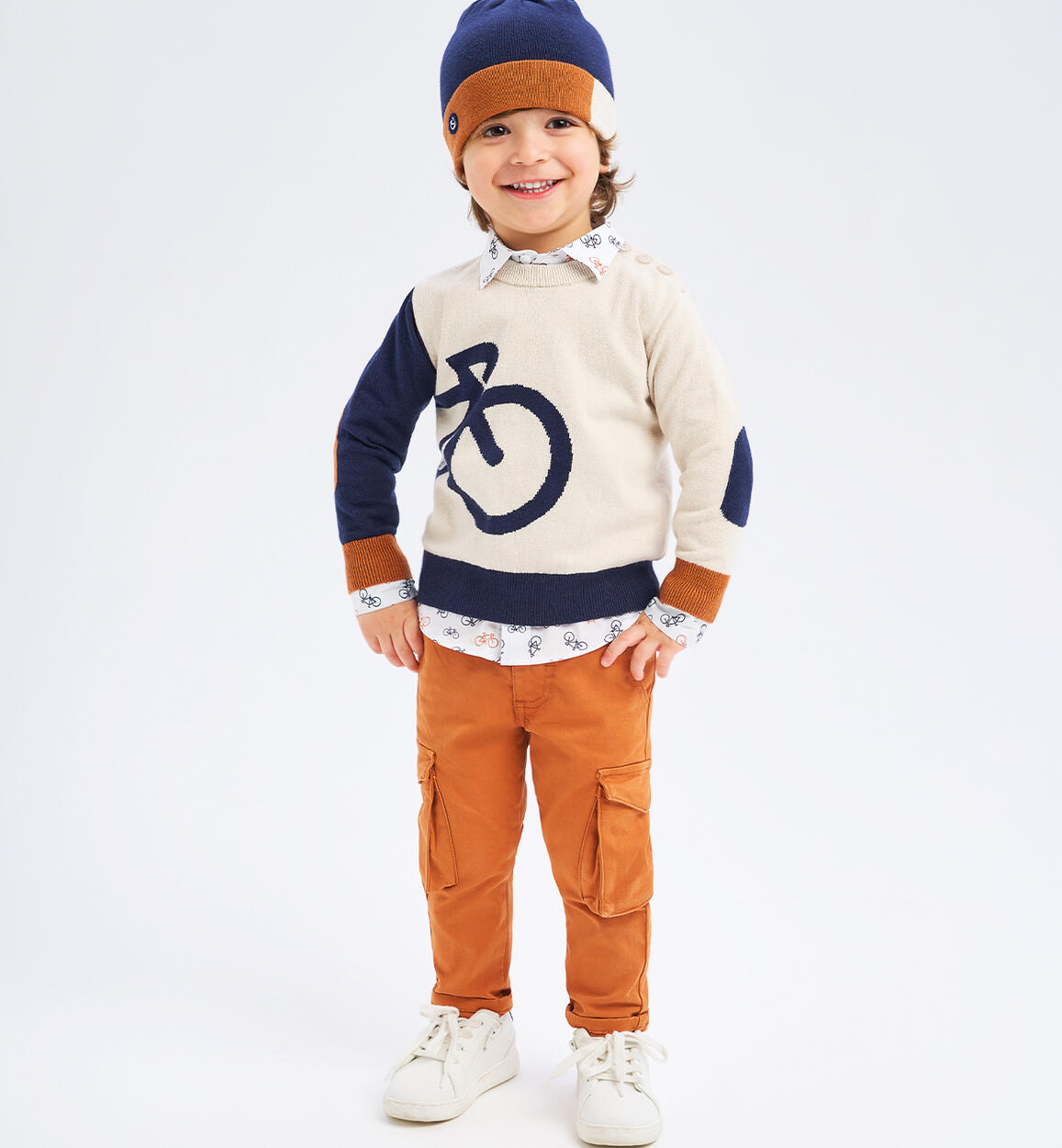 Pantaloni bambino con tasche MARRONE Sarabanda