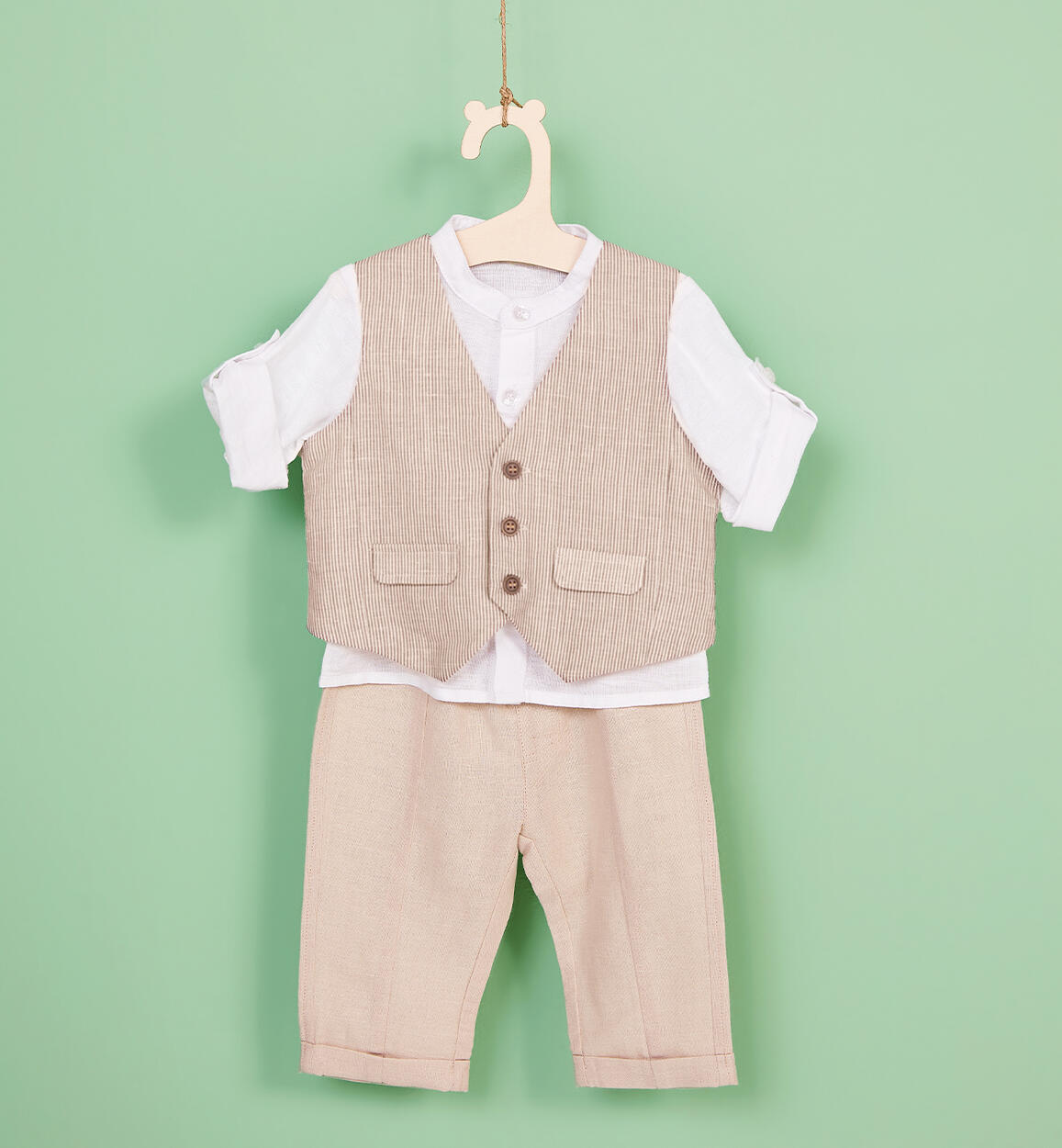 Pantaloni bimbo eleganti BEIGE iDO